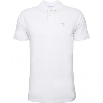 Barbour Men's White Polo Shirt Size S Mml1367