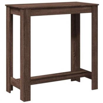 vidaXL Bar Table Brown Oak 102x50x103.5 cm Engineered Wood