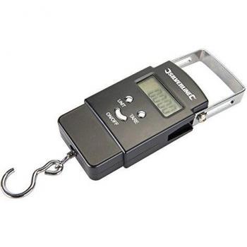 Báscula electrónica de bolsillo Silverline 50 kg con retroiluminación y medidas métricas e imperiales