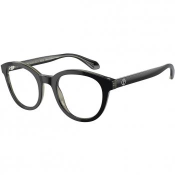Giorgio Armani AR7256F Asian Fit 6087 Men's Eyeglasses Black Size 50 - Blue Light Block Available (Frame Only)