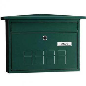 Arregui Deco E5703 Buzón Individual de Acero, Verde, Tamaño M