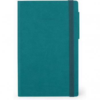 Libreta Mediana Rayada Verde Malaquita Legami