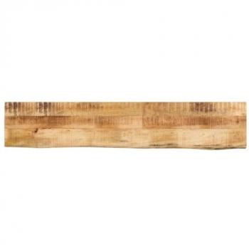 Tablero de Mesa Borde Natural Madera Maciza Mango 140x20x3,8 cm