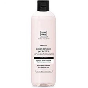 LOCION TÓNICO PERFECCIONADOR ESSENTIAL 250 ML SOIVRE. Reequilibra, calma y reconforta la piel, completando la rutina de limpieza al eliminar los restos de impurezas que puedan haber quedado.