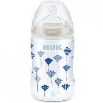 NUK First Choice+ Biberón Anticólicos con Tetina de Silicona Talla 1 (0-6 meses) 300 ml
