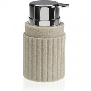Versa Dosificador Sandstone - Dispensador de Jabón con Diseño de Arenisca (8 x 14,5 x 8 cm)