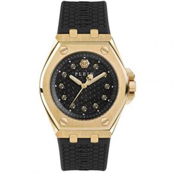 Philipp Plein PLEIN EXTREME LADY Watch, Women's Watches Plein Extreme Lady Steel Gold Black Ladies Watch PWJAA0322, Philipp Plein Extreme Lady Crystal Watch, Black female, Sizes: ONE SIZE, Philipp Plein