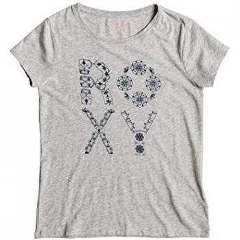 Roxy Rgcrewbatik G Tees SGRH - Camiseta para niña, color gris, talla 10/M