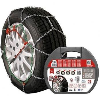 Cadenas de Nieve Metálicas Erma RD9 Talla 100 - Agarre Máximo para Hielo y Nieve