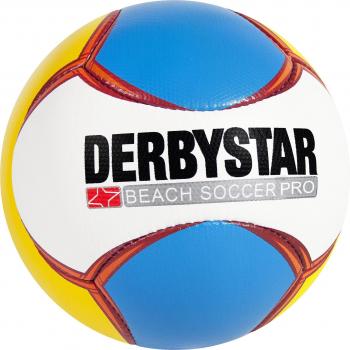 Derby Star Beach Soccer Pro, color blanco/azul/amarillo, 5, 1121500165