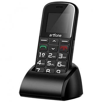 Artfone CS182 Teléfono Móvil con Teclas Grandes para Mayores con SOS botón.