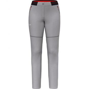 Pantalones Convertibles Salewa Pedroc 2 Durastretch Mujer - Gris Claro
