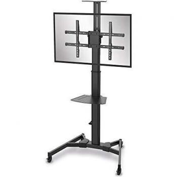 Carro de TV PureMounts PM-CART-70CB, ajustable en altura, para pantallas de 37'' a 70'', color negro