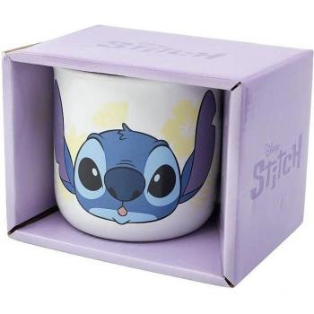 Taza de cerámica Stitch con caja de regalo
