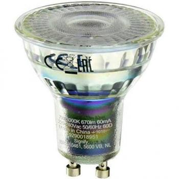 Bombilla LED Philips CorePro GU10 PAR16 6.7W 670lm 60D - Luz Cálida