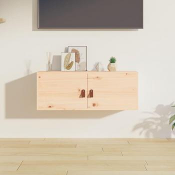 Solid Pine Wall Cabinet 80x30x30 cm