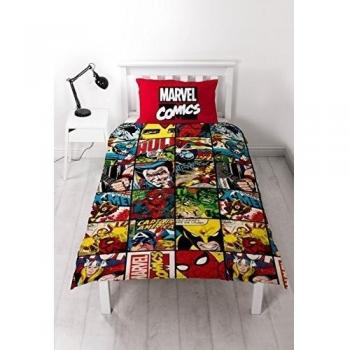 Juego de Cama Cómics Marvel Disney Individual Reversible