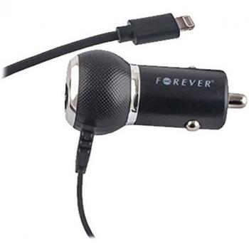 Forever - Cargador de coche hq, cargador del coche del ipad 4, iphone se, 6s iphone, iphone 6s plus, iphone 7, 7 plus iphone, ipod touch 5g, ipod nano 7g - 1100ma - negro