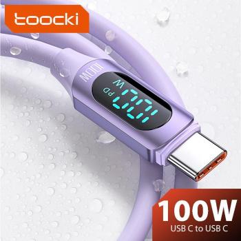 Cable USB tipo C a tipo C 100W de carga rápida PD de 1M para teléfono móvil Xiaomi