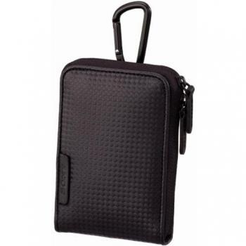 Sony LCSCSVC.AE - Bolsa de piel simulada con mosquetón, color negro