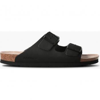 Sandalias planas unisex Genuins con planta anatómica, modelo Hawaii G104365 en color negro