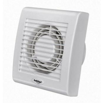 Extractor electrico rejilla cuadrado 140x140 para diametro 100 Blanco