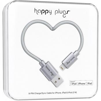 Happy Plugs Lightning a USB Cable de Carga – Space Gris