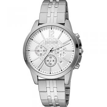 Just Cavalli Men's Watch JC1G175M0255 Silver Analog Multi-Function Watch