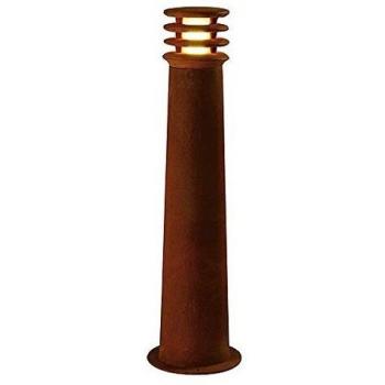 Bolardo Luminoso SLV Rusty 70, color óxido, acero, altura 70 cm, IP55