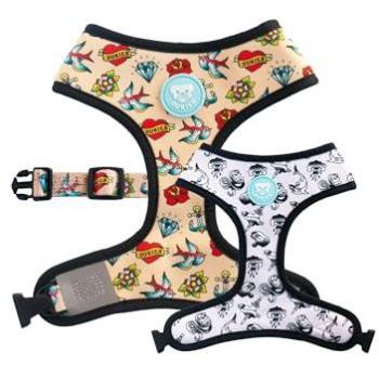 Arnés Reversible para Perro Antitirones Doble Diseño Tattoo DUKIER