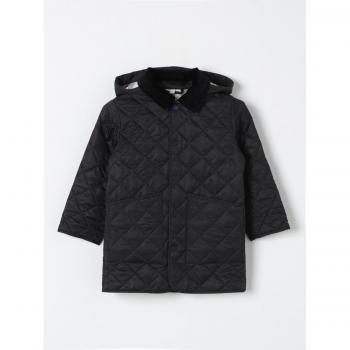 BURBERRY Kids Black Quilted Coat Size 8