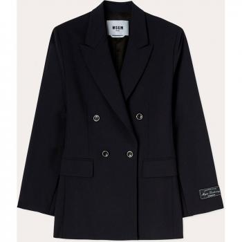 MSGM Stylish Blue Female Jacket, Size XS
