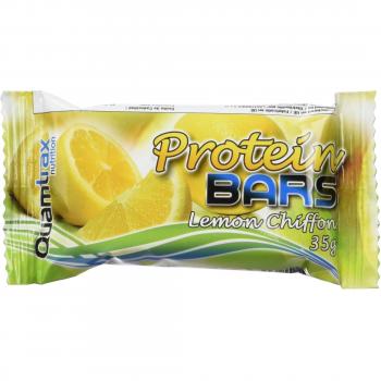 Quamtrax Nutrition Caja Protein Bars, Sabor a Limón - 32 Barritas