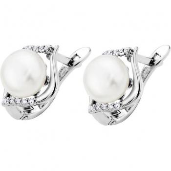 Pendientes Perla Time Road WS01870 Plata