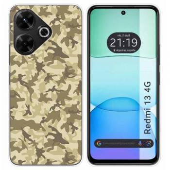 Funda de Silicona Camuflaje Arena para Xiaomi Redmi 13 4G