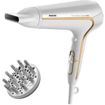 Secador de Pelo Philips DryCare Advanced HP8232/00, ThermoProtect Ionic, 2200W, 6 Velocidades con Ionizador