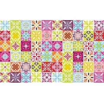 Ambiance-Live Pegatinas Adhesivas, Vinilo, Vintage Arabesques, 20 x 20 cm, 60 Unidades