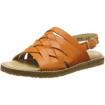 El Naturalista Kids E519 VAQUETILLA Carrot/Africa, Sandalias con Correa de Tobillo para Niñas, Naranja, 34 EU