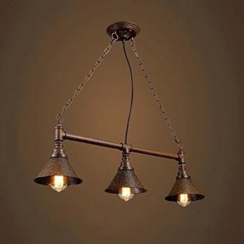 América rural Loft retro Industrial Water Pipe lámpara de hierro, Restaurante, Café Bar Bar / Salón Bar / Salón Araña