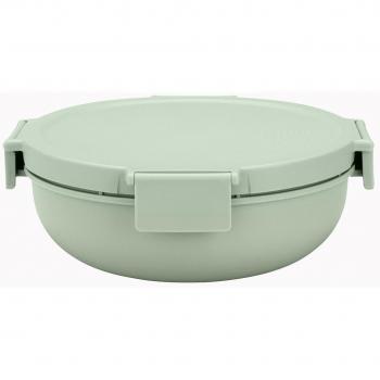 Contenedor alimentos redondo con divisiones 1,3 l verde jade Brabantia