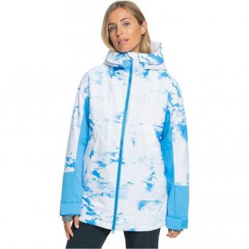 Roxy - Chaqueta de snow de mujer Chloe Kim en color Azure Blue Clouds, talla M