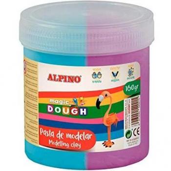 Pasta de modelar Alpino Bote Magic Dough 160 grs. azul