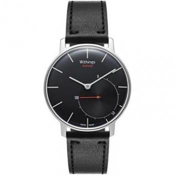 Pulsera Inteligente Nokia Health Withings Activité Negra con Correa de Cuero, Seguimiento de Actividades, Tamaño hasta 195 mm, Bluetooth, 37 g
