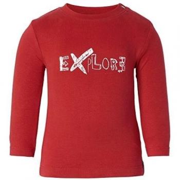 Noppies B Tee ls Cas Text-Camiseta de manga larga Bebé-Niños,  
 Rot