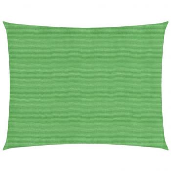 Toldo de vela HDPE verde claro 160 g/m² 3,5x4,5 m