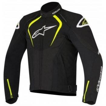 Alpinestars Moto Chaquetas T de Jaws Waterproof, Negro/Amarillo, Tamaño XXL