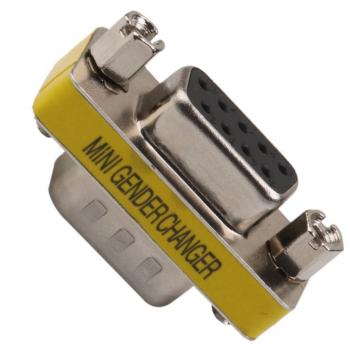 DB9 De 9 Pines Macho A Rs-232 Cambiador De Genero Cable Adaptador Acoplador Hembra Serie