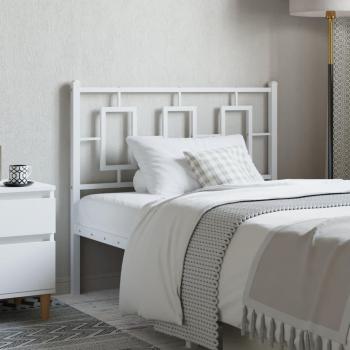 White Metal Headboard 100 cm
