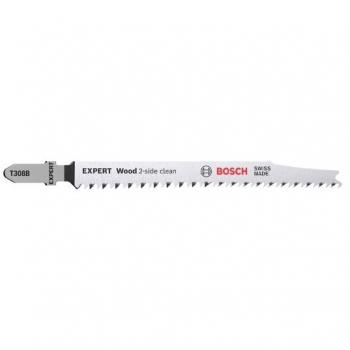 Bosch Professional 100x Hojas de sierra de calar Expert `Wood 2-Side Clean` T 308 B