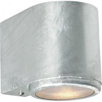 Aplique Jardín Mandal Galvanizado 10,5 Cm - Aplique exterior de una luz, material galvanizado, clasificación IP44, compatible con bombilla GU10